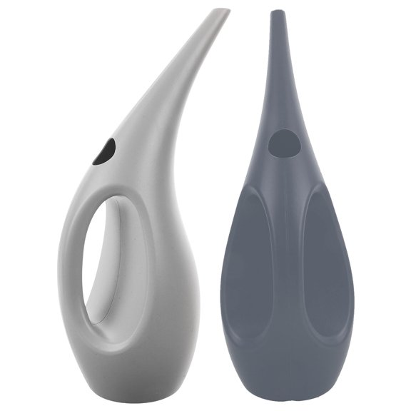 WEUVEB 2Pcs Refillable Plastic Watering Can with Sun Proof Anti Aging Material for Plants