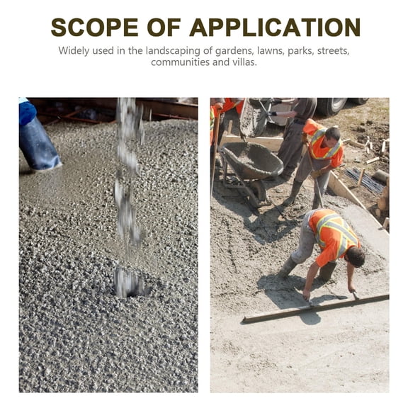 Luxshiny 2Pcs Reusable Plastic Walk Path Maker Mold for Outdoor Garden Patio and Lawn Design