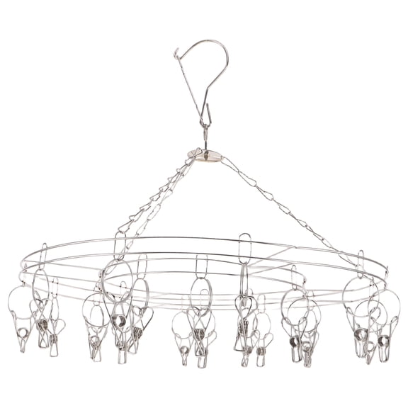 Luxshiny 2Pcs Herb Drying Racks with 20 Metal Clips for Indoor and Outdoor Herb and Flower Drying