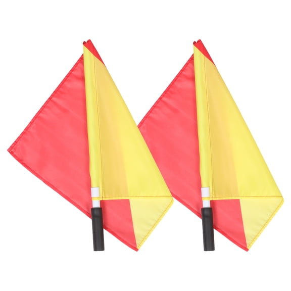 Luxshiny 2-Pack Red PVC Signal Flags for Military Training, Performance Flags for Personnel Use and Outdoor Signaling