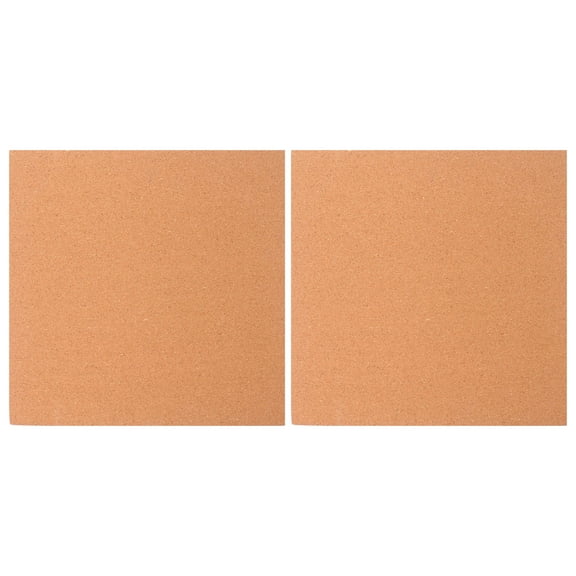 Luxshiny 2Pcs Self-Adhesive Cork Board Brown for Homeowners and Office Workers