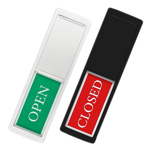 Luxshiny 2Pcs Self Adhesive Restroom Door Sign Bathroom Privacy Vacant Occupied Slider Easy Install