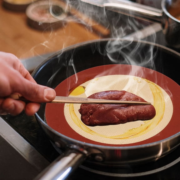 Luxshiny 2Pcs Silicone Baking Mats Fit Air Fryer Accessories Non Stick Reusable Baking Pads