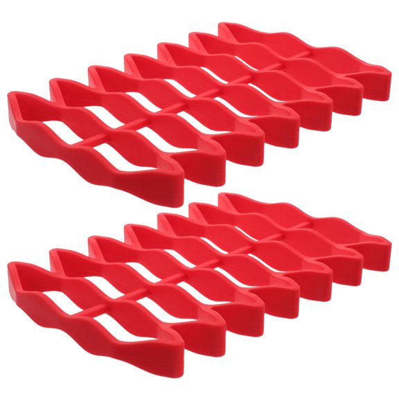 Luxshiny 2Pcs Silicone Mailbox Waterproof Insert Tray Red Universal Seal Pad for Mail Protection