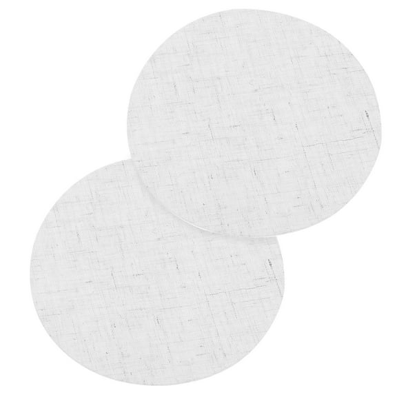 Luxshiny 2Pcs Simple Elegant Fabric Lampshade Light Diffuser for Home Decoration in 10.0X10.0X0.4in Beige Cloth