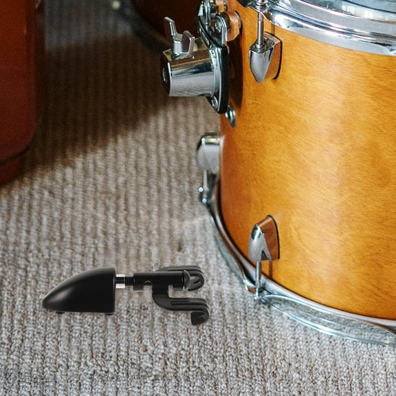 Luxshiny 2Pcs Snare Drum Accessories Replacement Stainless Steel Drum Lug Locks Black Adjustable Tension