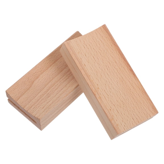 Luxshiny 2Pcs Space Saving Wood Rolling Pin Organizer Cradle for Countertop Kitchen Tools