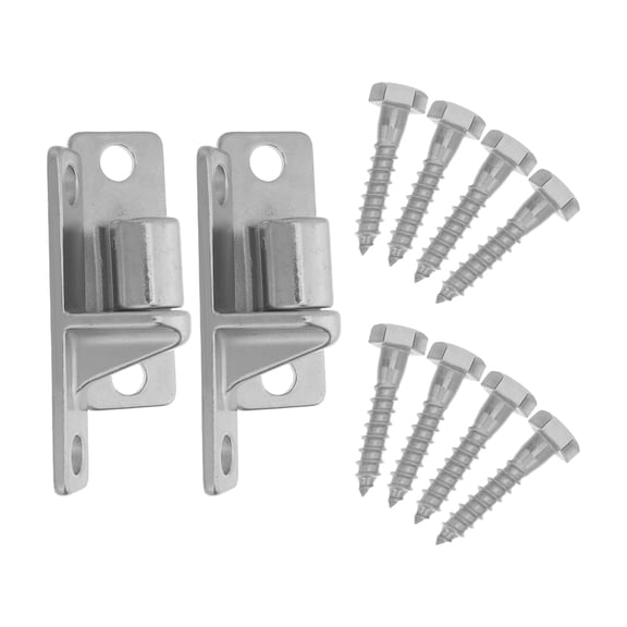 Luxshiny Heavy Duty Stainless Steel Wall Mounted Gate Hinges for Outdoor Use, 2-Piece Set