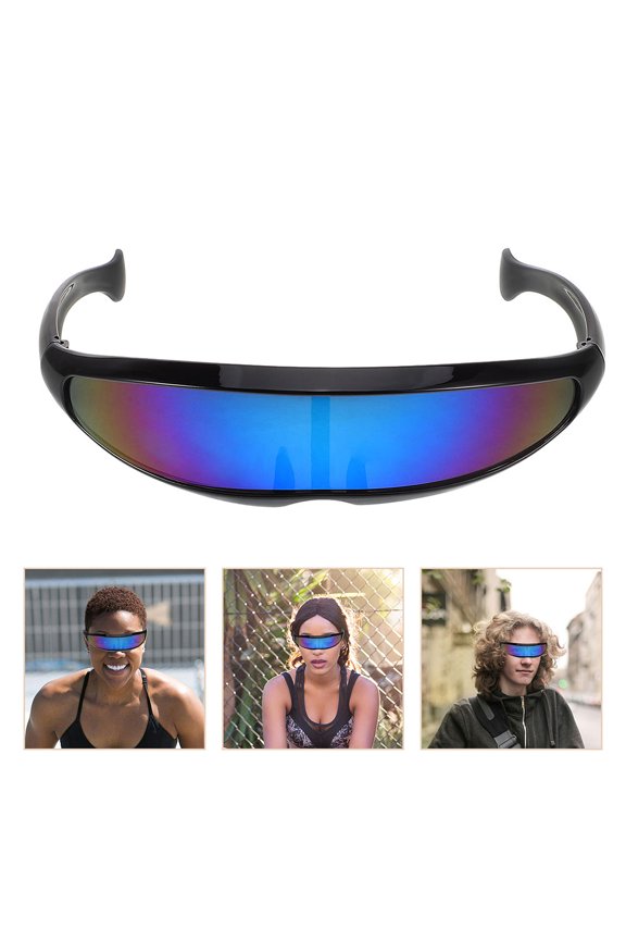 2Pcs Stylish Fish Shaped Biking Sunglasses with Uv Protection Durable for Outdoor Sports
