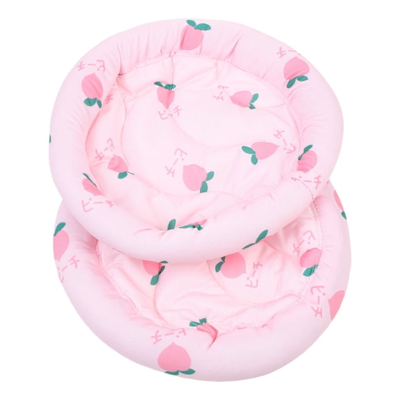 Luxshiny 2Pcs Small Pet Floor Pad Pink Cooling Cushion Non Slip Mat for Rabbit Hamster Guinea Pig