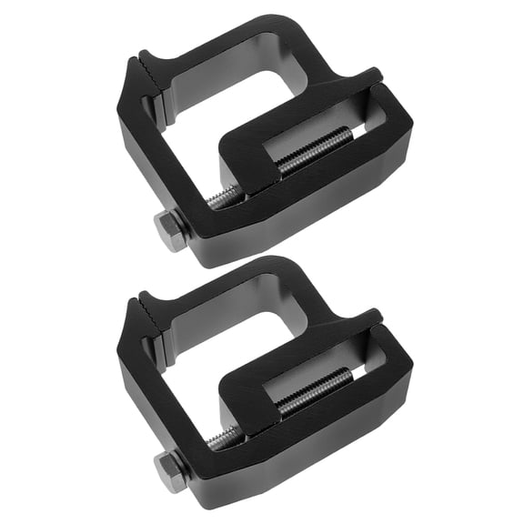 Luxshiny 2Pcs Universal Pickup Truck Bed Clamps Black Heavy Duty Camper Shell and Ladder Rack Use