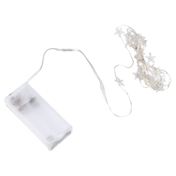 Luxshiny 2-Pack White LED Star String Lights, Decorative Fairy Lamps for Home, Party, Wedding, and Romantic Event Ambiance