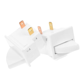 Luxshiny 2Pcs White Fridge Door Light Switch Replacement Compatible with Various Refrigerator Models
