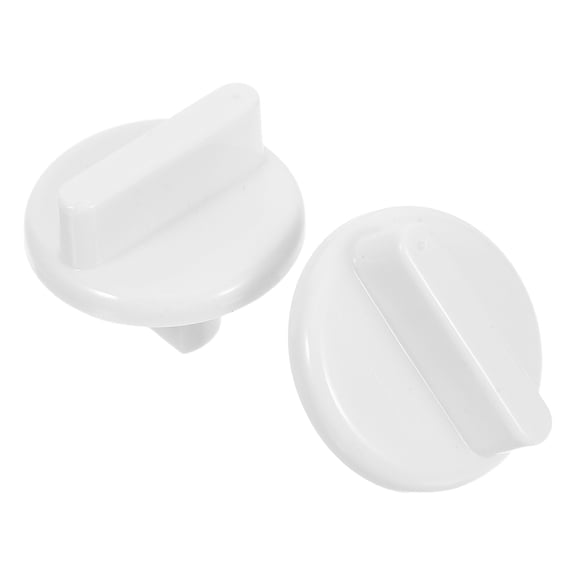 Luxshiny 2-Pack White Refrigerator Thermostat Dial Universal Temperature Control Knobs for Fridge