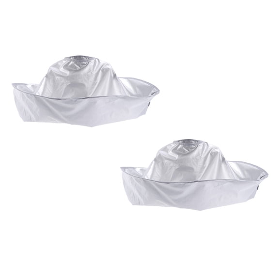Luxshiny 2Pcs Hair Styling Tool White Practical Hairdressing Capes with Folding Design
