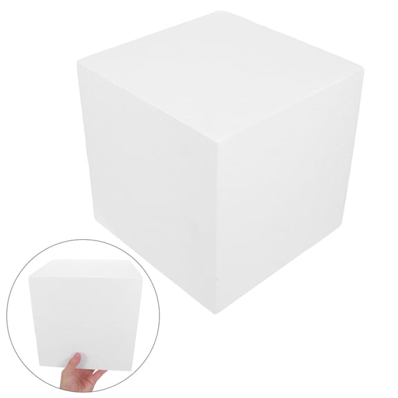 Luxshiny 2Pcs White Modeling Foam Blocks Easy to Cut and Shape for Crafts and Floral Designs