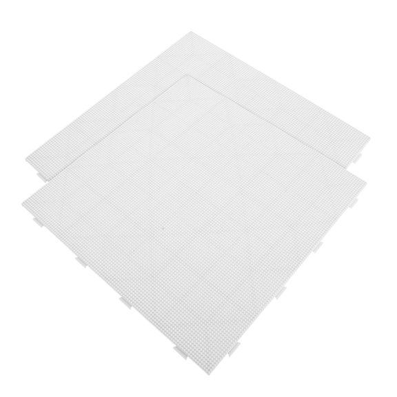 Luxshiny 2Pcs White Plastic Fuse Beads Template Boards with Stable Support for Craft Bead Assembly