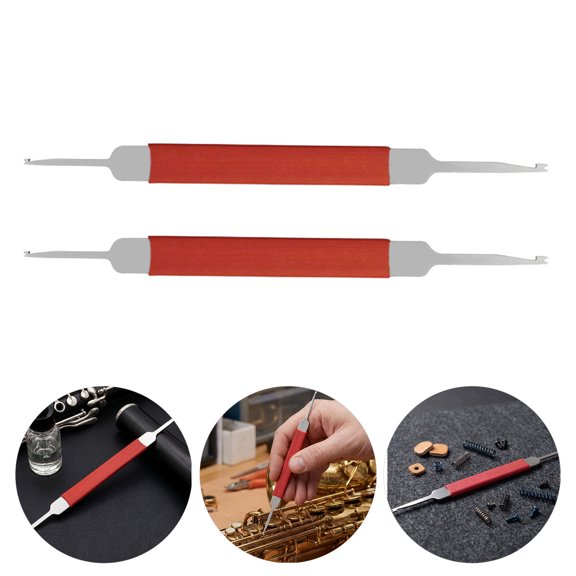 Luxshiny Portable Comfort Grip Saxophone Spring Hook Tool Red Metal 2Pcs