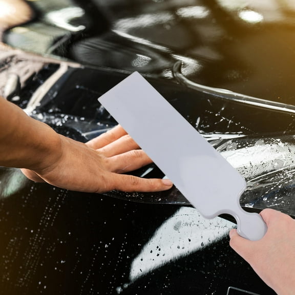 Luxshiny 2Pcs Wrapping Scraper for Car Tint with Angular Design and Scrubbing Pad in Assorted Colors