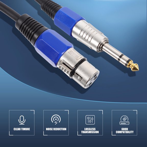 Luxshiny 2Pcs Xlr Patch Cable Cord Male to Female for Audio Equipment Connection