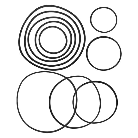 Luxshiny 2 Set of Floating Ring Aquarium Black EVA for Fish Feeding and Plant Isolation