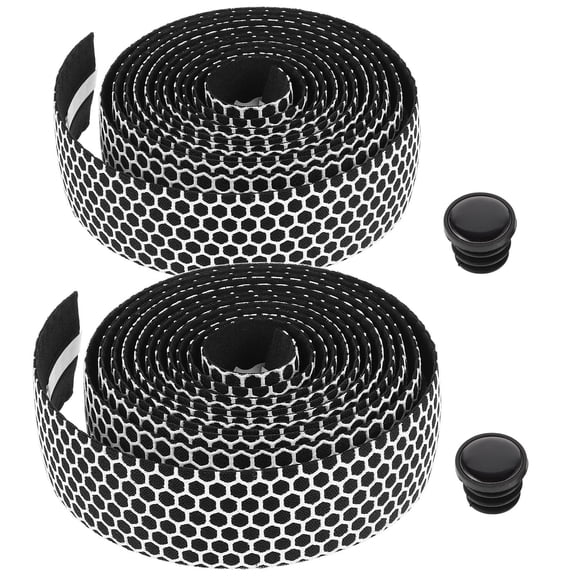 Luxshiny 2Set Easy Install White Silicone Bicycle Handlebar Covers for Comfortable Ride