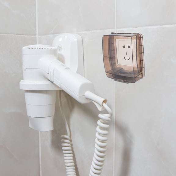 Luxshiny 2Sets Waterproof Cover for Socket Protection with Transparent Splash Proof Design