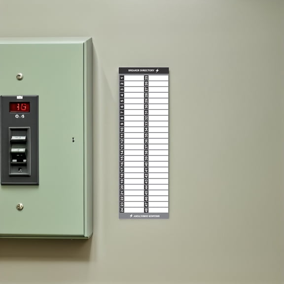 Luxshiny Reusable Numbered Electrical Panel Labels Stickers for Clear Circuit Identification 2 Sets