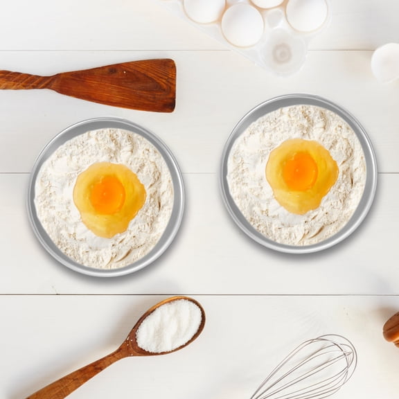 Luxshiny 2Sets Silver Football Cake Pan Mold Aluminium Alloy with Rounded Edges for Easy Demould and Baking