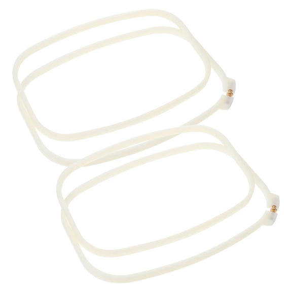 Luxshiny 2-Pack Adjustable Tension Embroidery Hoop Set for Crafting and Embroidery Projects, White