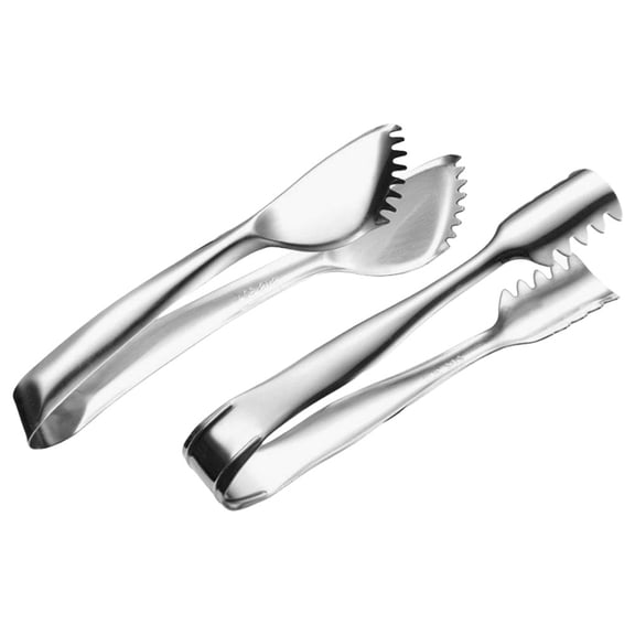 Luxshiny Set of 2 Small Stainless Steel Appetizer Tongs for Charcuterie and Food Picking at Parties