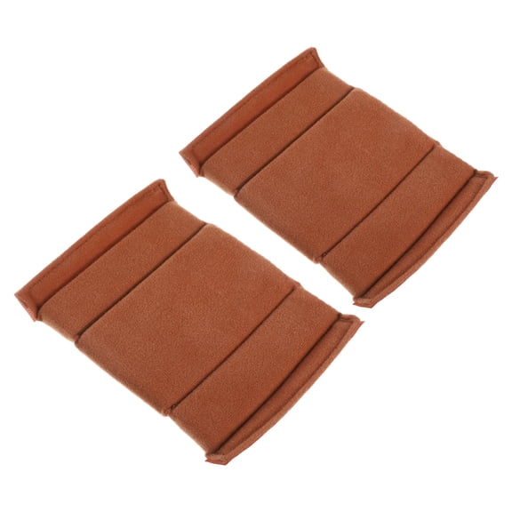 Luxshiny 2pcs Camera Bag Insert Pad Brown Polyester for Outdoor Photography Supplies