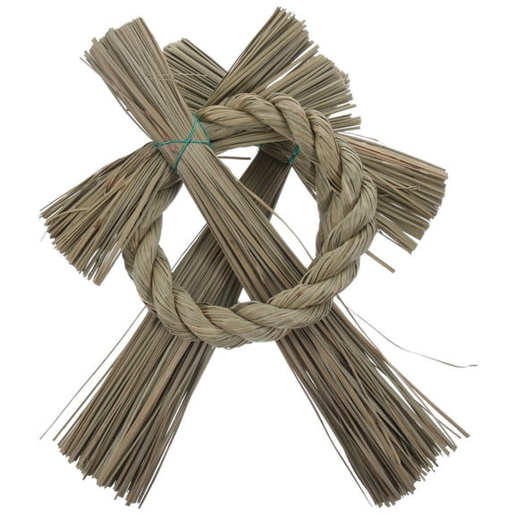 Luxshiny 2-Pack Straw Wreaths for Wall Hanging, Synthetic Material Craft Accessory, Perfect Room Decor