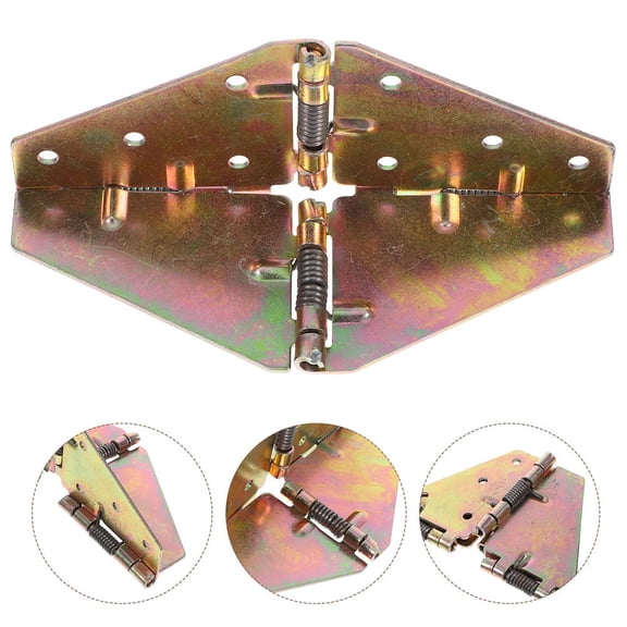 Luxshiny 2pcs Dining Table Flap Hinge Butterfly Hinges Iron Folding For Multifunctional Rooms