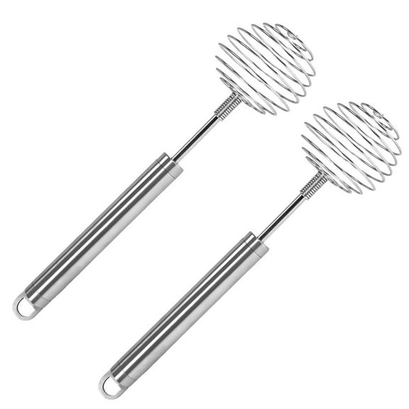 Luxshiny 2Pcs Egg Whisking Utensil Stainless Steel Beater for Home Users Baking Needs