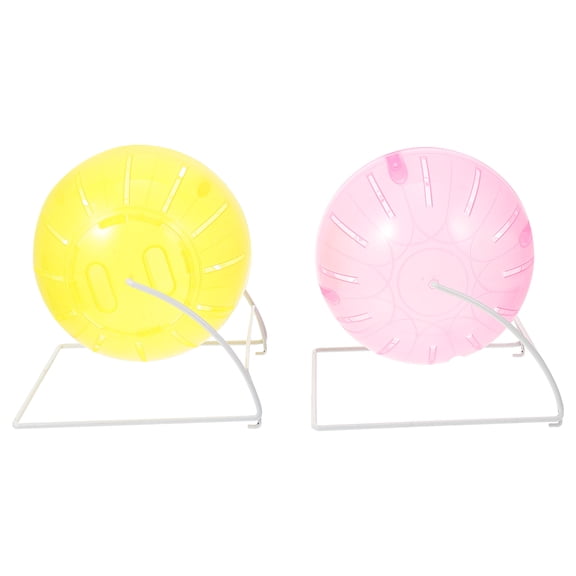 Luxshiny 2pcs Hamster Exercise Balls Durable Running Design for Hamsters and Hedgehogs Non Slip for Enhanced Activity