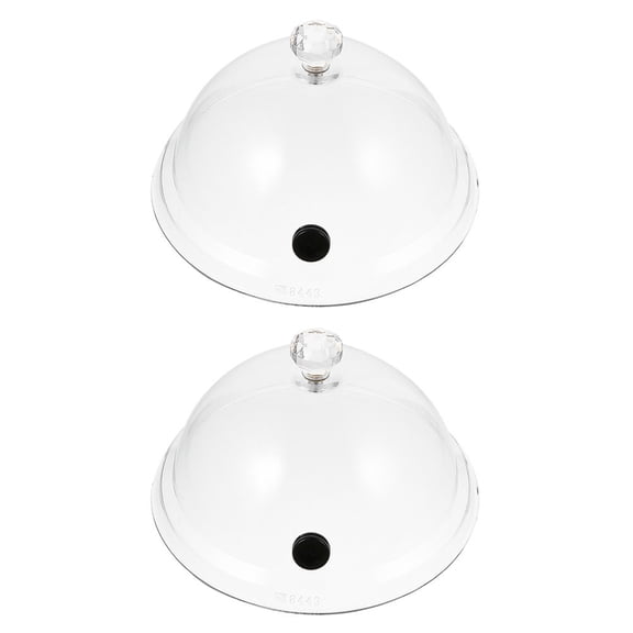 Luxshiny 2pcs Large Smoke Covers Acrylic Dome for Home Use