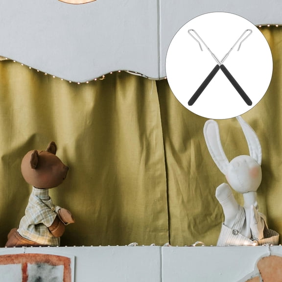 Luxshiny 2pcs Metal Puppet Handles for Professional Puppeteers with Performance Enhancement for Homes