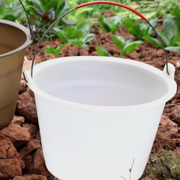 Luxshiny 2pcs Plastering Bucket Plastic Heavy Duty Storage for Workers