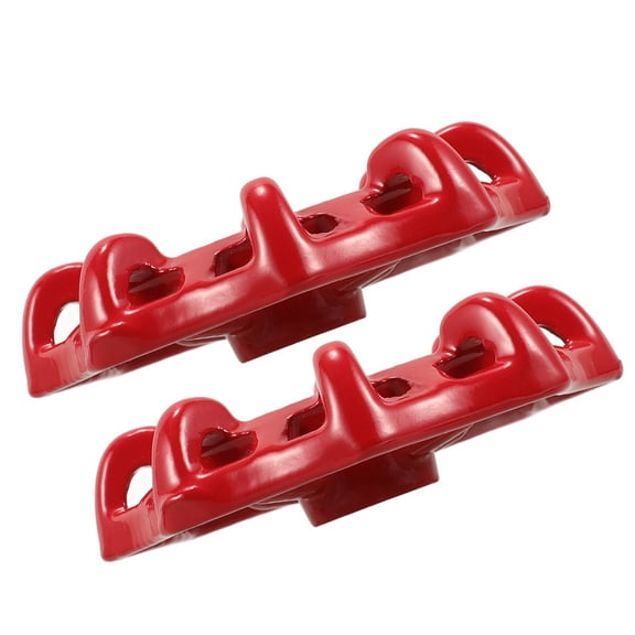 Luxshiny 2Pcs Red Cast Iron Spigot Handles Replacement for Outdoor Faucet Control Wheel Handles