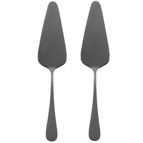 Luxshiny 2pcs Stainless Steel Pie Servers Cake Transfer Compact Size Anniversary
