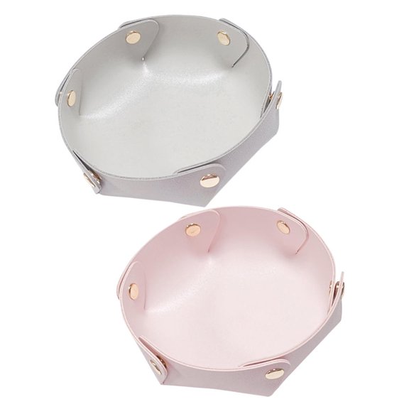Luxshiny 2pcs Triangle Storage Tray for Jewelry and Desktop Organizer