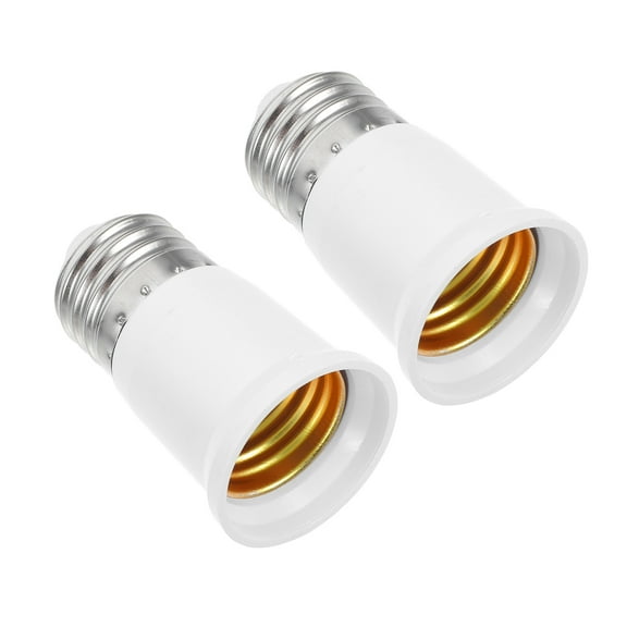 Luxshiny 2pcs light socket extension Bulb Socket Extender Metal for Minimalist Design Environments