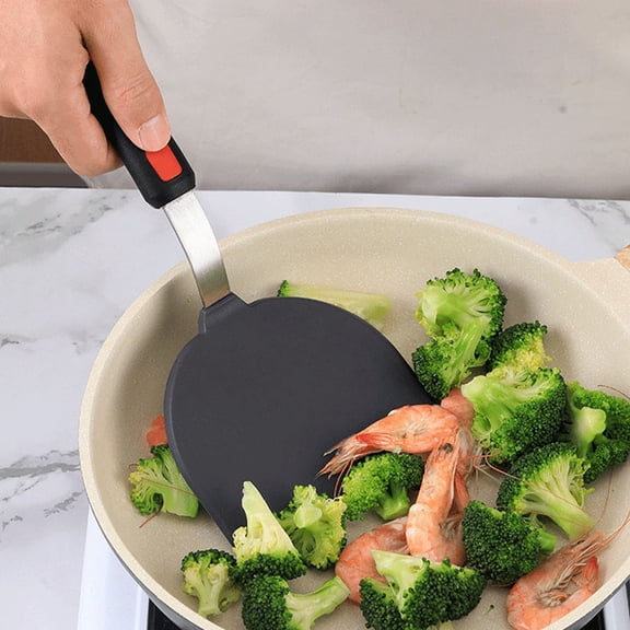 Luxshiny 3-Piece Black Silicone Wok Utensil Set Reusable Kitchen Cooking Tools