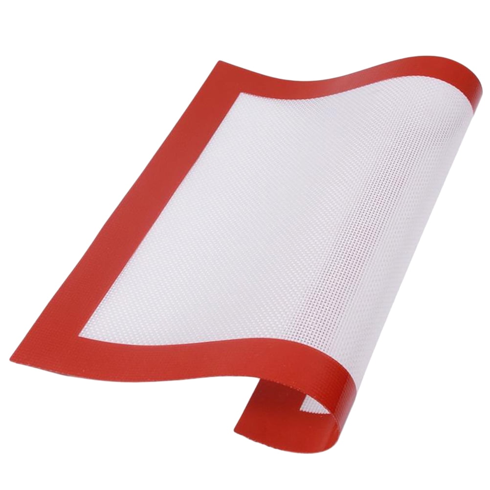 Luxshiny Set of 3 White Silicone Baking Mats Non-Stick Oven Liners Easy to Clean 30x21cm for Baking and Cooking