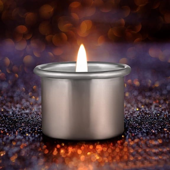 Luxshiny Aluminum Tea Light Candle Holders, Set of 30 Pieces for Home Decor and Party Use