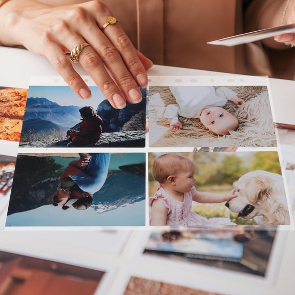 Luxshiny 30 Pcs Transparent Trading Card Pages for Collection PP Card Protectors TravelFriendly Storage 4 Pocket