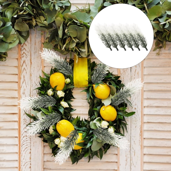 Luxshiny 30PCS Faux Pine Picks Green Plastic Branches for Decoration Living Room Office General Users