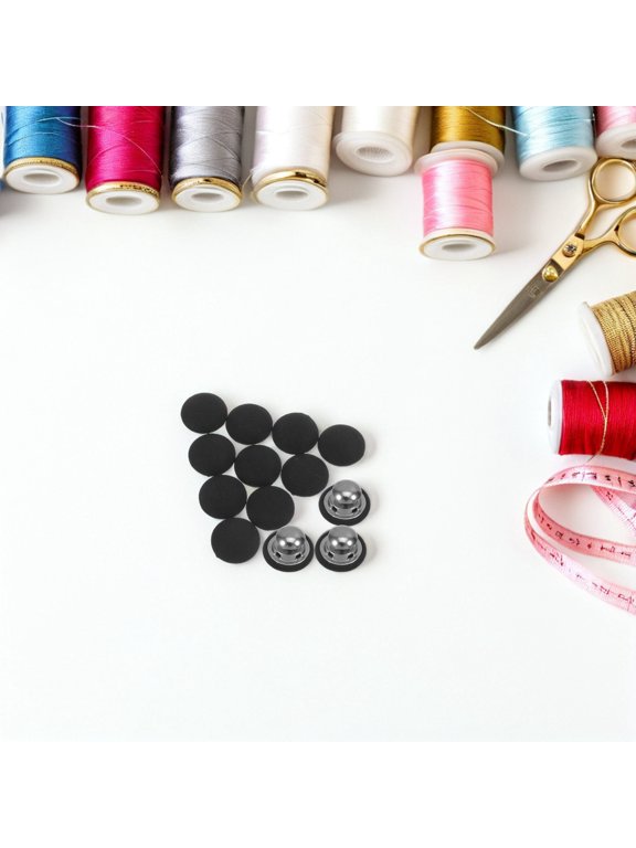 30pcs Baseball Cap Topper No Sew Replacement Button 19mm Black