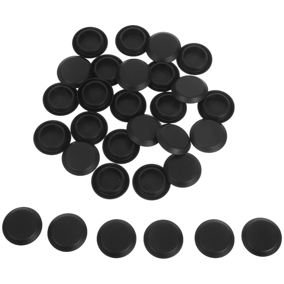 Luxshiny 30Pcs Black Plastic Auto Hole Plugs Car Door Sealing Caps Dustproof Waterproof